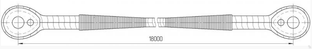 Оттяжка 18 метров 631.26.06.000 гусеничного крана ДЭК-631, ДЭК-631А 