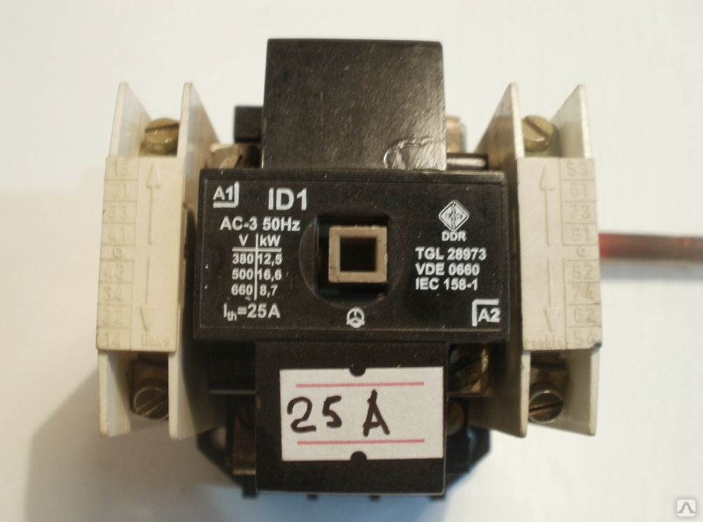 Контактор ID-1 (25А) гусеничного крана РДК-250 б/у
