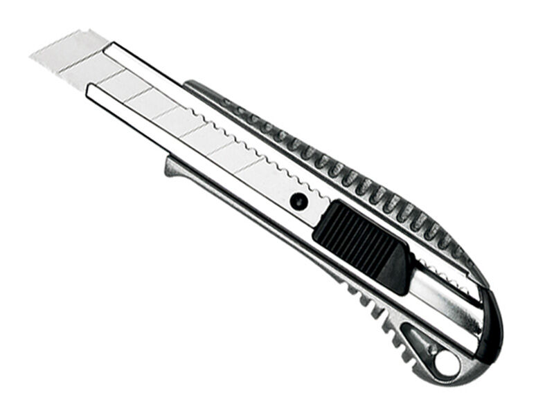 Нож Alumimium profi, обрез. корпус, автом. фиксатор, 25 мм //Ремколор