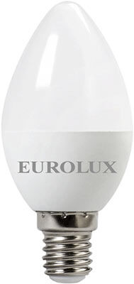 Лампа светодиодная Eurolux LL-E-C37-7W-230-4K-E14 (свеча 7Вт нейтр. Е14) бе