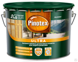 Pinotex Ultra защитная лазурь база под колеровку (9 л) 