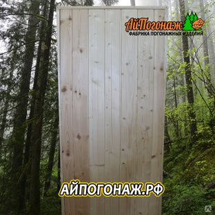 Дверь деревянная банная хвойная массив 1700х700 мм (полотно+короб) 