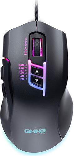 Мышь игровая проводная GMNG XM004 черный/красный оптическая (12800 dpi) USB для ноутбука (8 but)