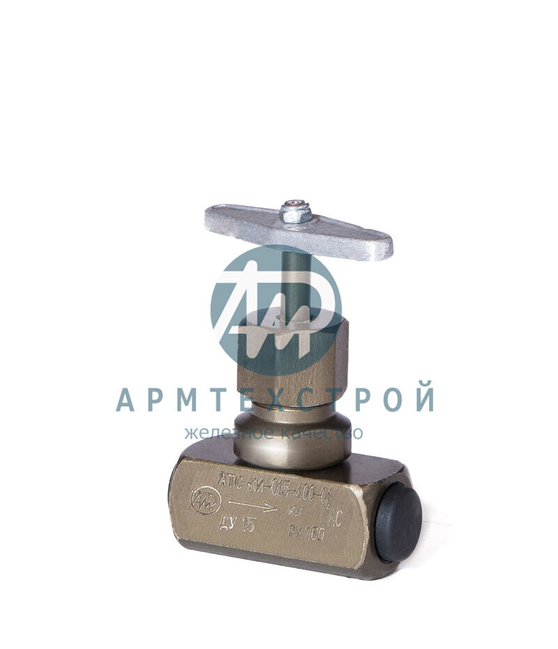 Клапан запорный АТС-КИ, тип 15с54бк, DN15, PN160, ст.20, муфтовый Армтехстрой