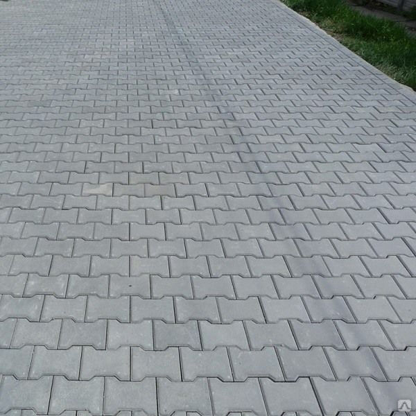 Плитка тротуарная катушка 198х163х70 мм серый