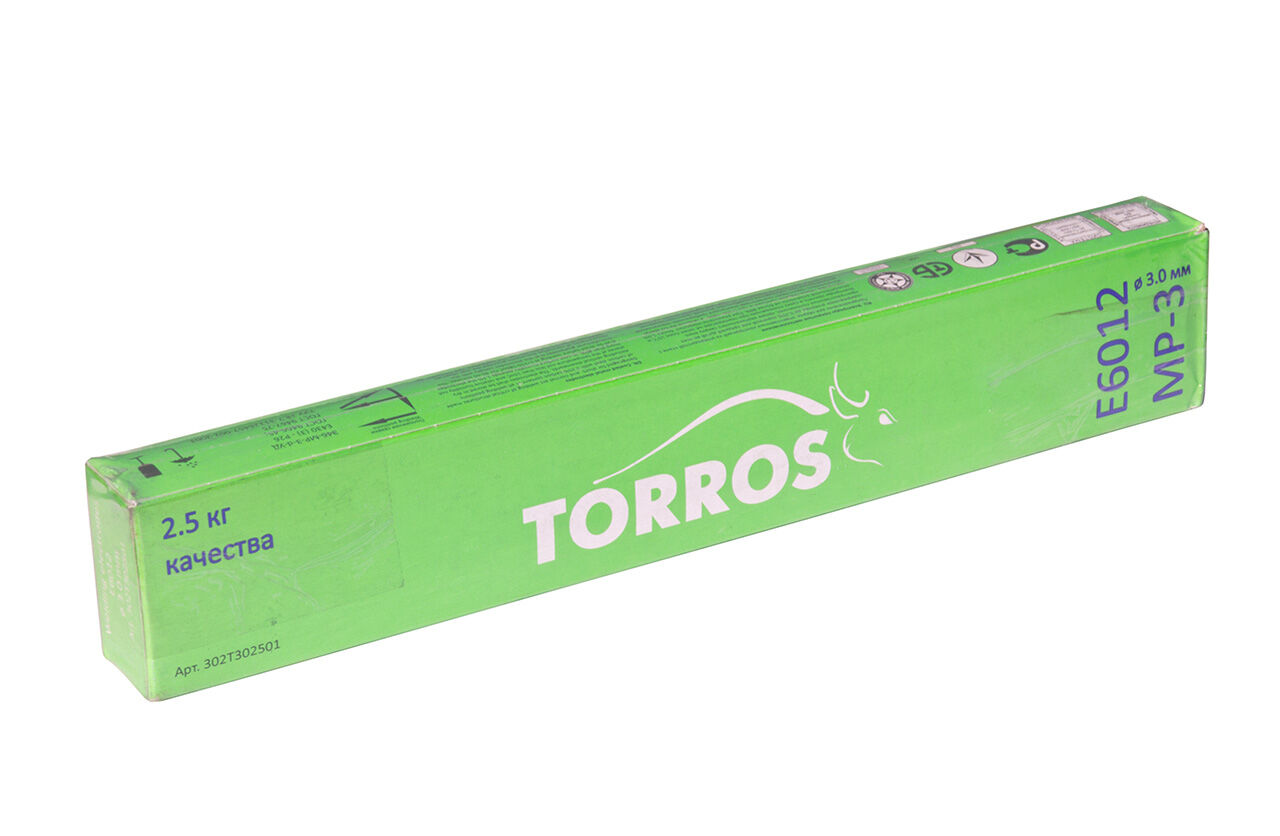 Электроды TORROS МР-3, диаметр 3,0 мм/2,5 кг, арт. 302Т302501, (Украина)
