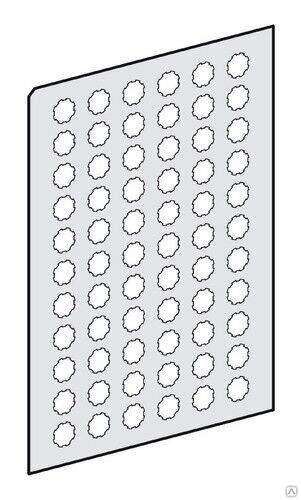 Лист с 66 круглыми самоклеющимися символами, ZBY1101 Schneider Electric