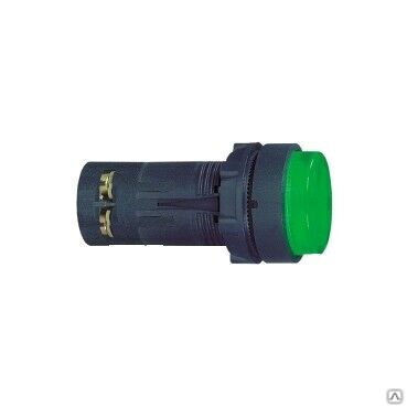 Кнопка 22 мм 1Н0 с фиксацией с подсветкой =24В зеленая, XB7-EH03B1P Schneider Electric