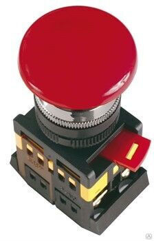 Кнопка AEAL22 ''Грибок''с фиксацией красный d22мм 240 В 1з+1р, ИЭК BBG60-AEAL-K04