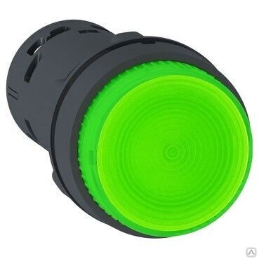 Кнопка 22 мм до 250 В с подсветкой зеленая, XB7NW3361 Schneider Electric