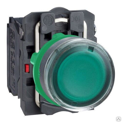 Кнопка 22 мм 48-120В подсветкой зеленая, XB5-AW33G5 Schneider Electric