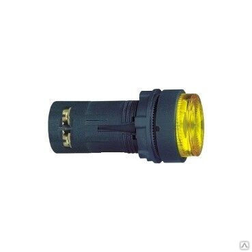 Кнопка с подсветкой 1НО без фиксации =24В желтая, XB7-EW35B Schneider Electric