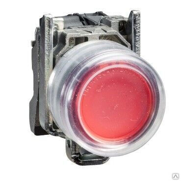 Кнопка без фиксации 1Н3 без подсветки красная, XB4-BP42 Schneider Electric