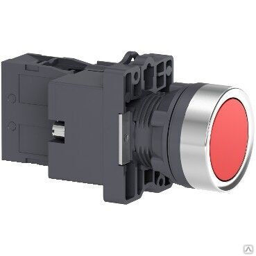 Кнопка со светодиодной подсветкой 24 В красная 1НЗ, XA2EW34B2 Schneider Electric