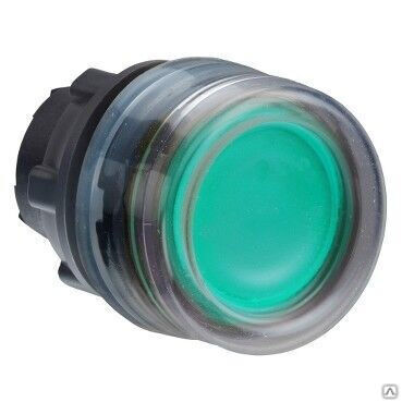 Головка зеленой кнопки 22 мм с подсветкой, ZB5AW533 Schneider Electric