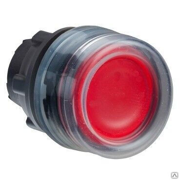 Головка красной кнопки 22 мм с подсветкой, ZB5AW543 Schneider Electric
