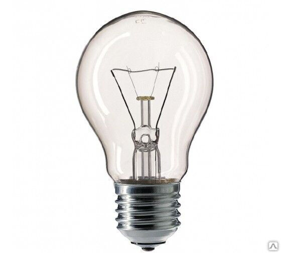 Лампа накаливания A55 60 W 230 V E27 CL стандартная, PHILIPS