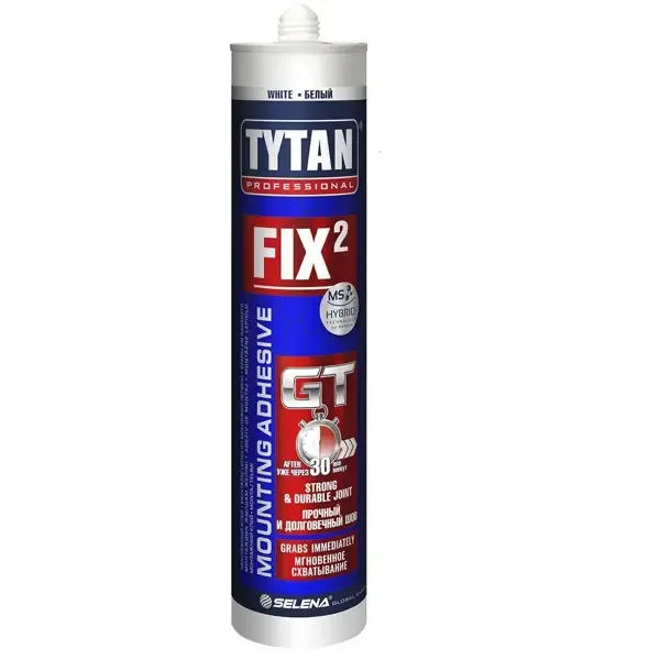 Клей монтажный Tytan Fix GT 290 мл цвет белый TYTAN None