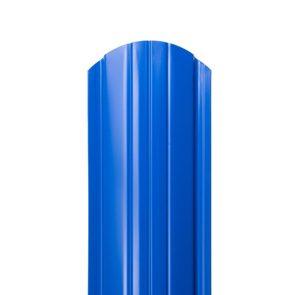 Металлический штакетник Престиж 130 мм цвет RAL 5005 Сигнально синий