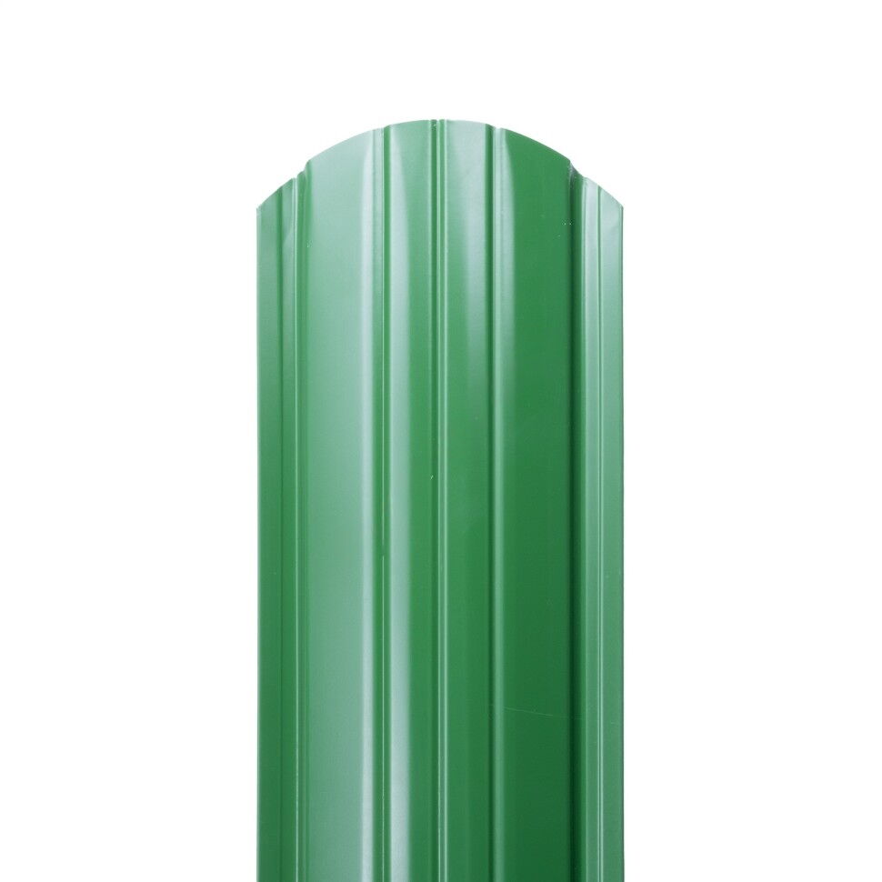 Металлический штакетник Престиж 130 мм цвет RAL 6002 Зеленый лист