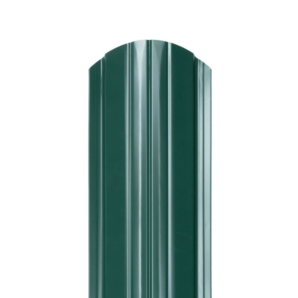 Металлический штакетник Престиж 130 мм цвет RAL 6005 Зеленый мох двухсторонний