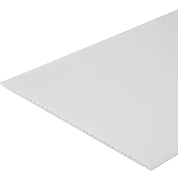 Стеновая панель ПВХ Белый матовый 3000x250x5 мм 0.75 м² РСП Матовый