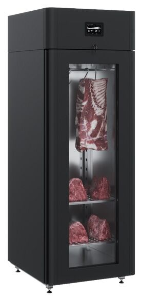 Шкаф холодильный Polair CS107-Meat black Тип 2 (со стеклянной дверью) (1001229d)
