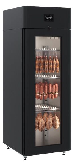Шкаф холодильный Polair CS107 Salami blaсk (со стеклянной дверью) (1001223d)