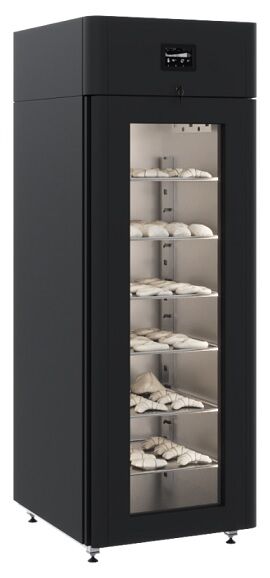 Шкаф отложенной расстойки Polair CS107-Bakery Br black тип 1 (со стеклянной дверью) (1001234d)