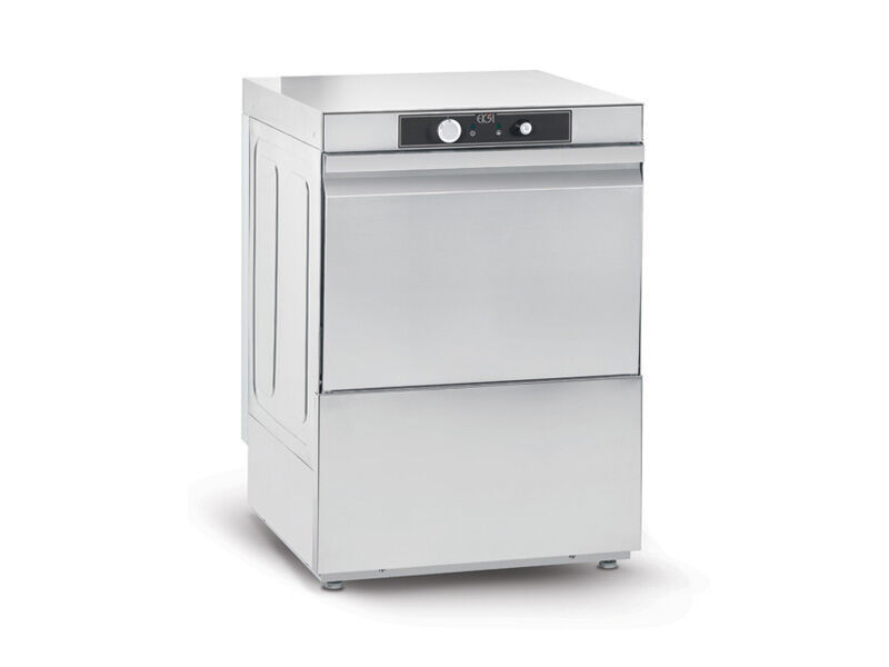 Фронтальная посудомоечная машина т.м. Eksi серии Base, мод. DB 50 DD (эл-мех. п/у, дозатор моющих и ополаск. средств)