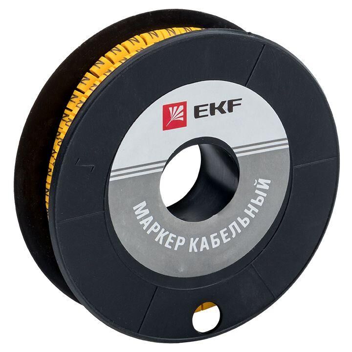 Маркер кабельный 1.5кв.мм "4" (к-1000ед) (ЕС-0) EKF plc-KM-1.5-4
