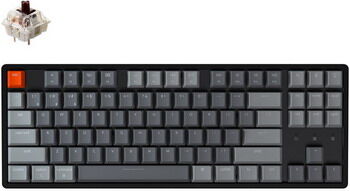 Клавиатура беспроводная Keychron K8 TKL алюминиевый корпус RGB подсветка Gateron Brown Switch (K8J3)