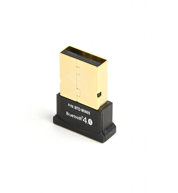 Адаптер Bluetooth, ультратонкий корпус, v.4.0, 50 метров, до 24 Мбит/сек, USB BTD-MINI5 "Gembird" 3