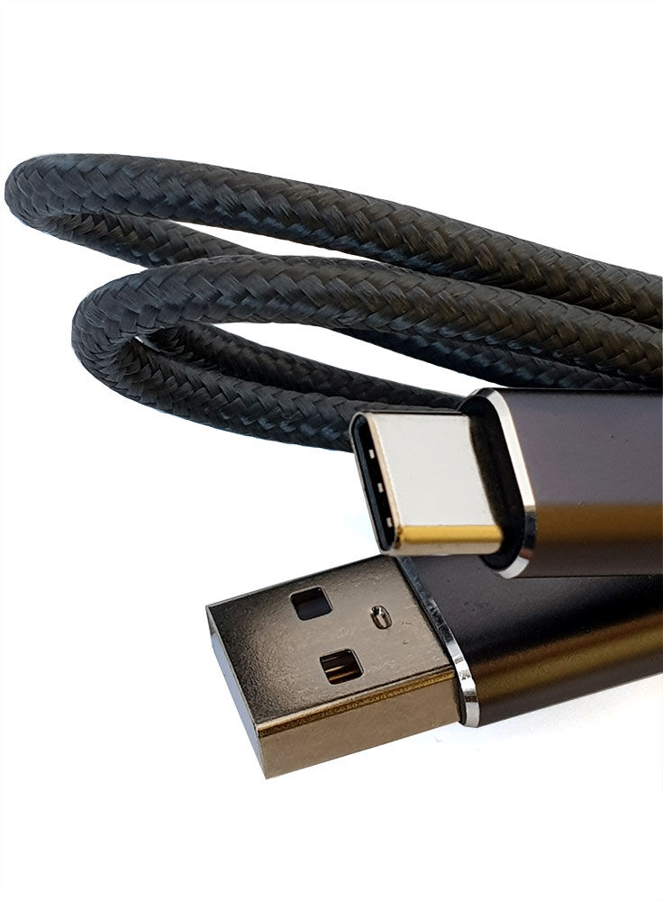 USB кабель шт.USB (A) - шт.Type-C "Арбаком" 1м (тканевая оплетка)