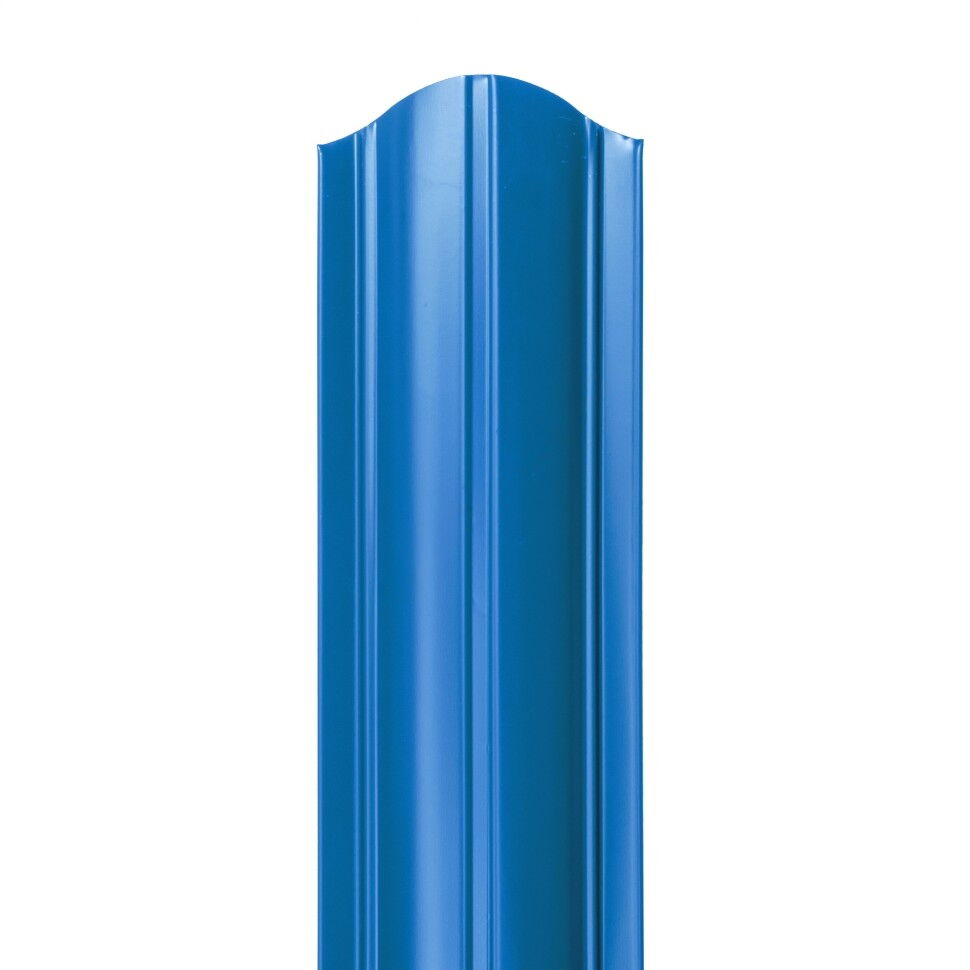 Металлический штакетник Гранд 100 мм цвет RAL5005 Сигнально-синий