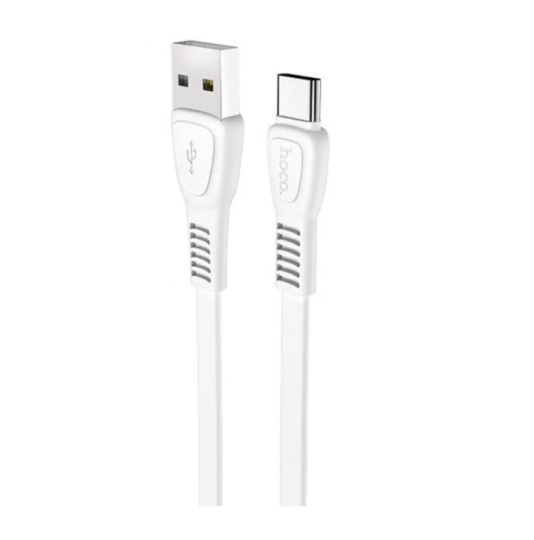 USB кабель шт.USB (A) - шт.Type-C "Hoco" X40, 3.0А, 1м, силиконовый, белый 2