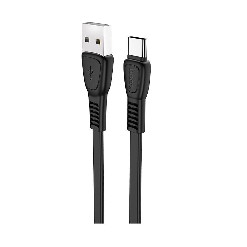 USB кабель шт.USB (A) - шт.Type-C "Hoco" X40, 3.0А, 1м, силиконовый, черный 5
