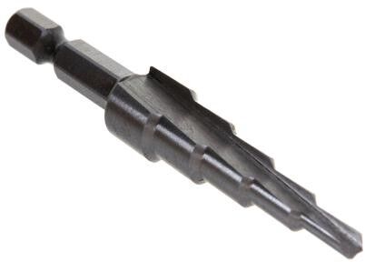 Сверло ступенчатое по металлу спиральное, 15ступеней (4-32 мм) P6M5 Torsion step / Hardcore 144432
