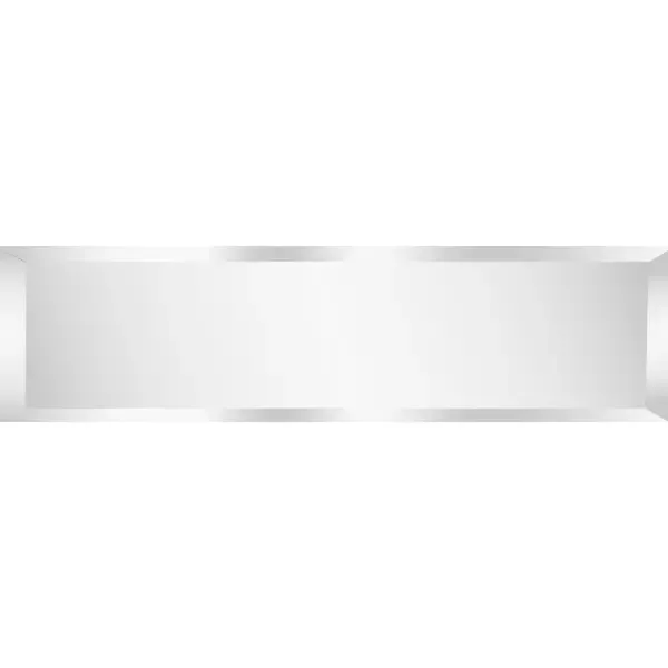 Зеркальная плитка Omega Glass NNLM40 прямоугольная 40x10 см глянцевая цвет серебро 1 шт.