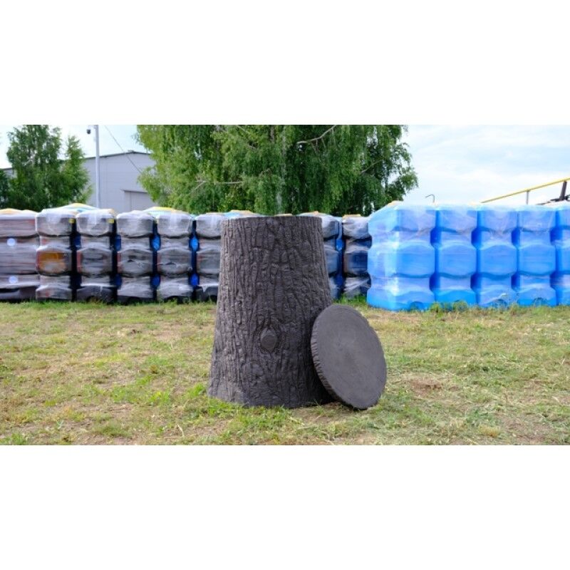 Декоративная садовая бочка пластиковая объем 250 литров для полива, сбора дождевой воды, дизайнерская коллекция 8