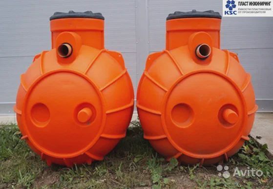 Бак подземный пластиковый круглый 1000 литров для дизтоплива или воды