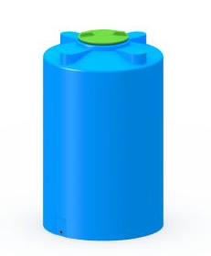 Емкость 750л, вертикальная цилиндрическая ТЦВП-750, цвет голубой 1