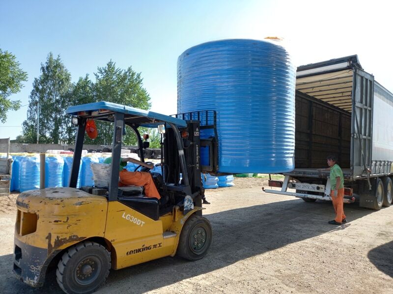 Накопительная емкость 10000 литров (10 куб.м) для водоснабжения и полива в СНТ, садоводческих товариществах 6