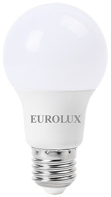 Лампа светодиодная Eurolux LL-E-A60-7W-230-4K-E27 (груша 7Вт нейтр. Е27) бе