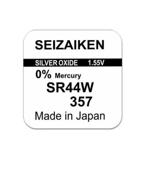 Элемент питания 357 (SR44W, A76, SR1154SW) G13 Silver Oxide "Seizaiken" BL-1 2