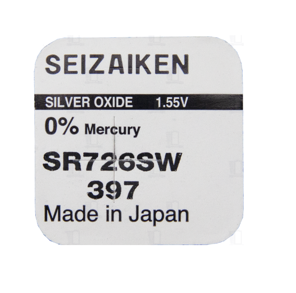 Элемент питания 397 SR726SW Silver Oxide "Seizaiken" BL-1 4