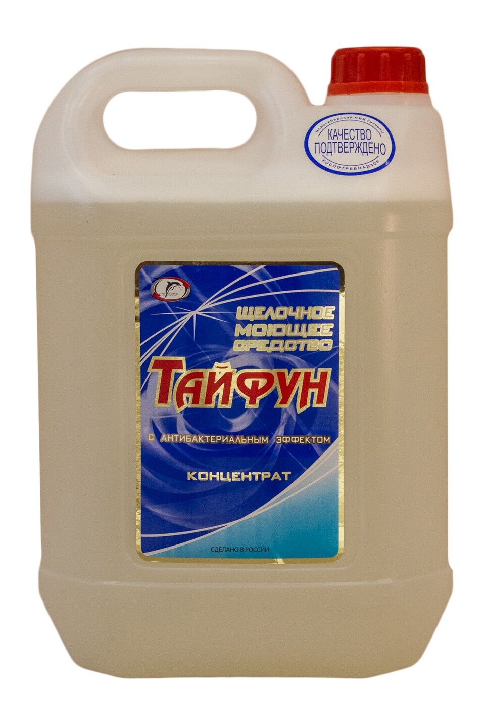 Моющее средство с антибактериальным эффектом (концентрат) щелочное малопенное «Тайфун»
