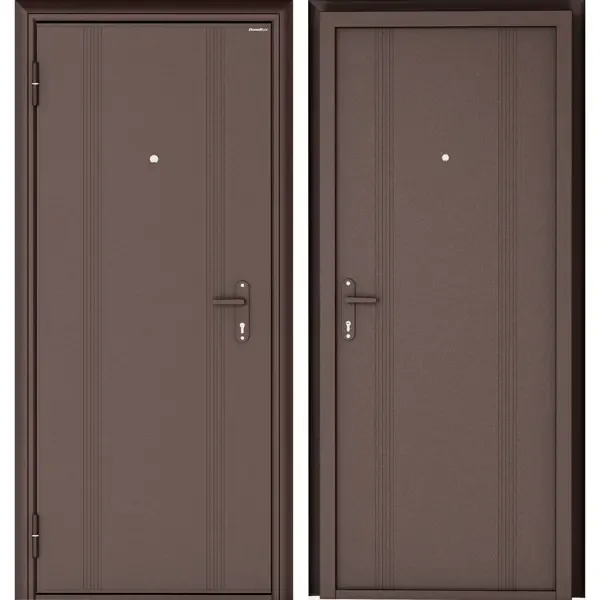 Дверь входная металлическая Doorhan Эко 880 мм левая цвет антик медь DOORHAN