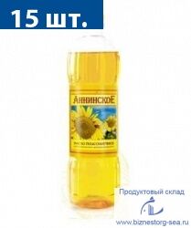 "Аннинское" Масло подсолнечное рафинированное, 0,9 л.