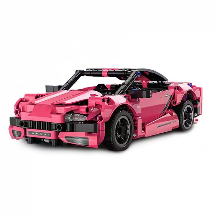 Конструктор ONEBOT Building Block Supercar (OBJZF62AIQI), розовый